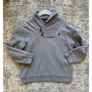 Polo by Ralph Lauren 6 Boys Shawl Collar Fleece Sweater